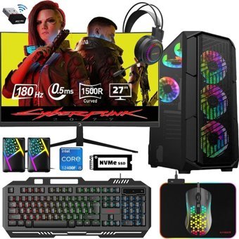 Xaser XSR528 Harici Radeon RX 580 Intel Core i5 12400F 32 GB Ram 512 GB SSD Tower FreeDos 27 inç Monitörlü Masaüstü Oyuncu Bilgisayarı