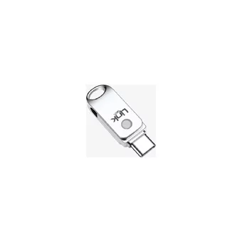 Linktech C216 Premium Dual Mini Çift Taraflı USB 3.0 Usb Type-C 16 GB Flash Bellek Gümüş