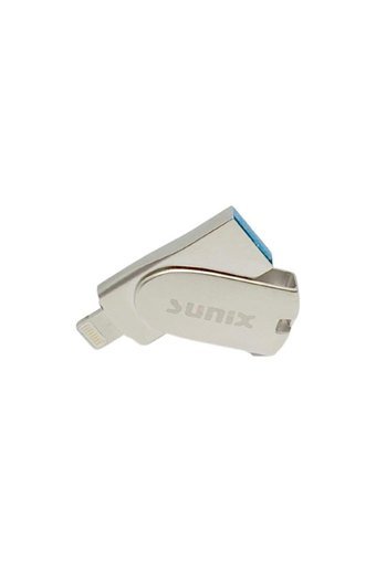 Sunix Mini Çift Taraflı USB 2.0 Lightning 32 GB Flash Bellek Gümüş