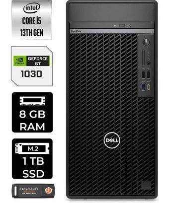 Dell Optiplex 7010MT N010O7010MTUP303 Harici GeForce GT 1030 Intel Core i5 13500 8 GB Ram 1 TB SSD Tower FreeDos Masaüstü Oyuncu Bilgisayarı + PER4 BELLEK