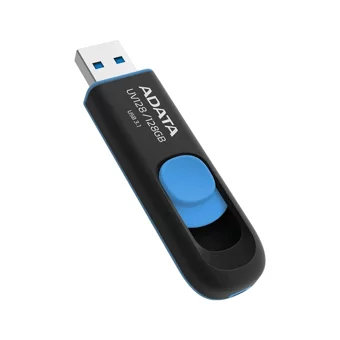 Adata AUV128 USB 3.2 Usb Type-A 128 GB Flash Bellek Mavi Siyah