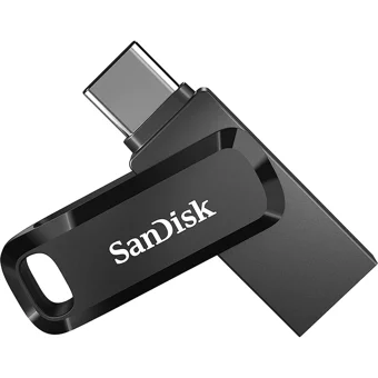 Sandisk Ultra Dual Drive Go Sdddc3-256G-G46 Çift Taraflı USB 3.1 Usb Type-A Type-C 256 GB Flash Bellek Siyah