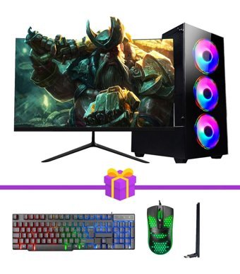 Ramtech Full Force FF313 Harici Radeon RX 580 Intel Core i5 10400F 16 GB Ram 500 GB SSD Tower FreeDos 23.8 inç Monitörlü Masaüstü Oyuncu Bilgisayarı
