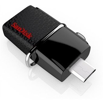 Sandisk Dual Drive Sddd2-016G-Gam46 Mini Çift Taraflı USB 3.0 Micro Usb 16 GB Flash Bellek Gri