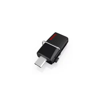 Sandisk Dual Drive Sddd2-016G-Gam46 Mini Çift Taraflı USB 3.0 Micro Usb 16 GB Flash Bellek Gri