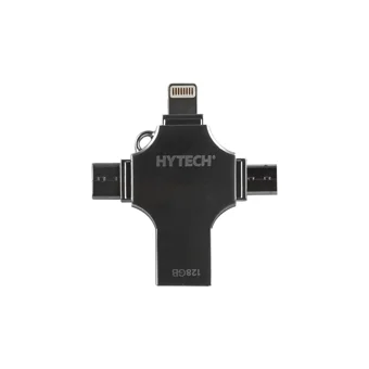 Hytech Hy-Xufo Mini Çift Taraflı USB 3.0 Lightning - Type-C 32 GB Flash Bellek Siyah