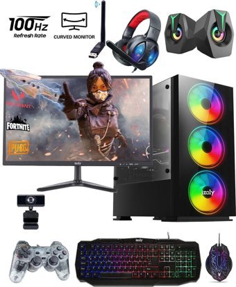 Izoly K200 Harici GeForce GT 740 Intel Core i5 3470 16 GB Ram 320 GB HDD + 256 GB SSD Tower FreeDos Masaüstü Oyuncu Bilgisayarı