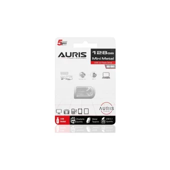Auris Mini USB 3.0 Usb Type-A 128 GB Flash Bellek Gri