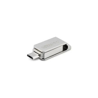 Auris Çift Taraflı USB 3.0 Usb Micro-B 16 GB Flash Bellek Gümüş