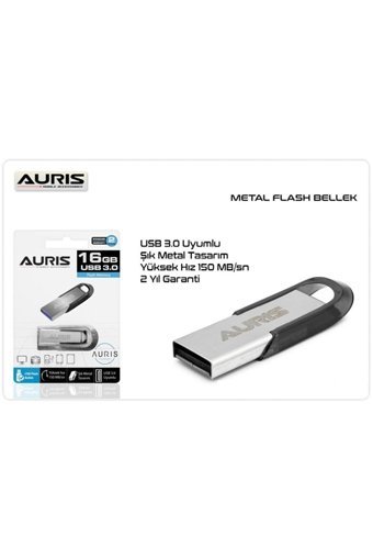 Auris TYC00192890347 USB 2.0 Usb Type-A 16 GB Flash Bellek Gümüş