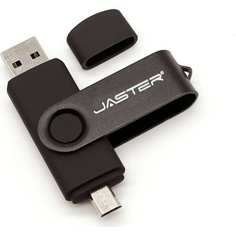 Jaster Çift Taraflı USB 3.0 Usb Type-A 128 GB Flash Bellek Siyah