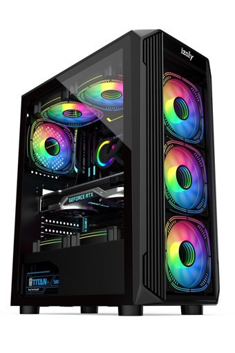 Izoly Onlyfan Harici Radeon RX 550 Intel Core i3 10100F 8 GB Ram 320 GB HDD + 256 GB SSD Tower FreeDos Masaüstü Oyuncu Bilgisayarı