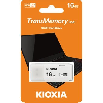 Kioxia Transmemory U202 Lu202W016Gg4 USB 3.2 Usb Type-A 16 GB Flash Bellek Beyaz