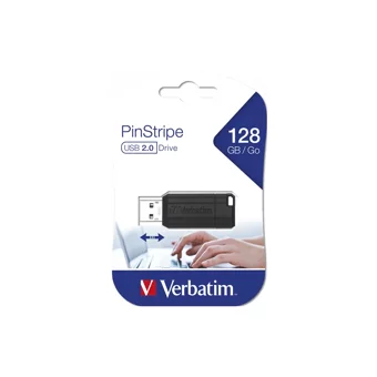 Verbatim Pinstripe 49071 USB 2.0 Usb Type-A 128 GB Flash Bellek Siyah