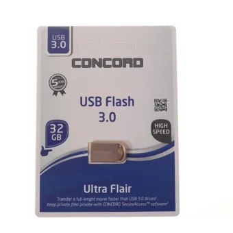 Concord C-3U Mini USB 3.0 Usb Type-A 32 GB Flash Bellek Gümüş