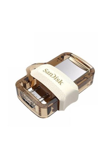Sandisk Ultra Dual Drive Sddd3-032G-G46W Mini Çift Taraflı USB 3.0 Micro Usb 32 GB Flash Bellek Altın