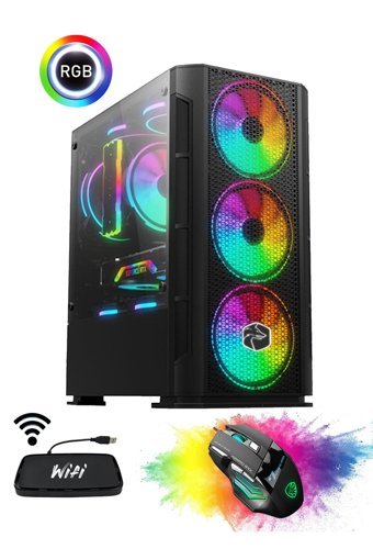 Gamepage Amed X70 Harici Radeon RX 580 Intel Core i5 3470 16 GB Ram 500 + 256 GB SSD Tower FreeDos Masaüstü Oyuncu Bilgisayarı