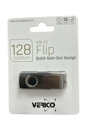 Verico Flip USB 2.0 Usb Type-A 128 GB Flash Bellek Gümüş