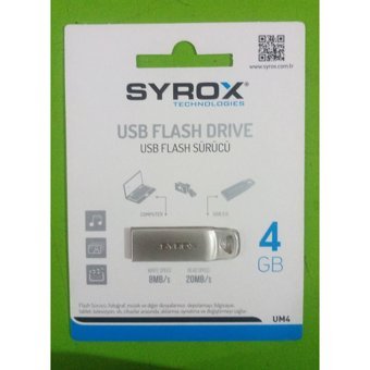 Syrox SYX-Um4 USB 2.0 Usb Type-A 4 GB Flash Bellek Gümüş