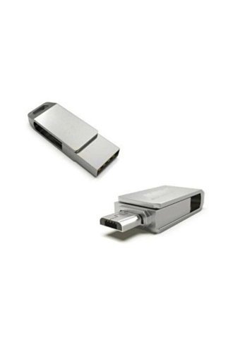 Auris Çift Taraflı USB 3.0 Usb Micro-B 64 GB Flash Bellek Gümüş