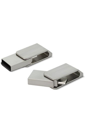 Auris Çift Taraflı USB 3.0 Usb Micro-B 64 GB Flash Bellek Gümüş