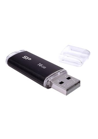 Silicon Power Ultima U02 USB 2.0 Usb Type-A 16 GB Flash Bellek Siyah