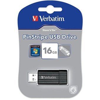 Verbatim Pinstripe Şifreli USB 2.0 Usb Type-A 16 GB Flash Bellek Siyah
