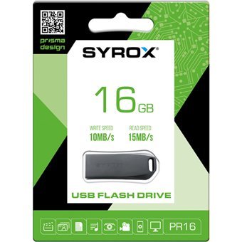 Syrox PR16 Prisma Design USB 2.0 Usb Type-A 16 GB Flash Bellek Siyah