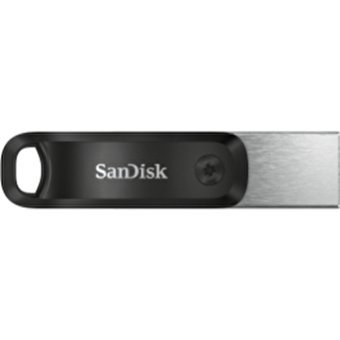 Sandisk IXpand Go Sdıx60N-064G-Gn6Nn Çift Taraflı USB 3.0 Lightning 64 GB Flash Bellek Gri