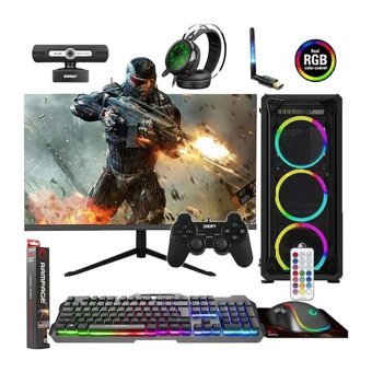 Zeiron AMX25 Harici Radeon RX 550 AMD Ryzen 5 3600 16 GB Ram 1 TB HDD + 240 GB SSD Tower FreeDos 23.8 inç Monitörlü Masaüstü Oyuncu Bilgisayarı