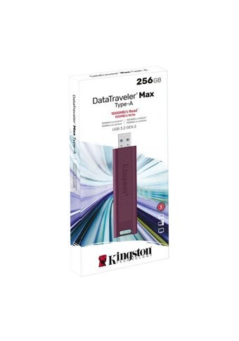 Kingston Data Traveler Dtmax USB 3.2 Usb Type-C 256 GB Flash Bellek Siyah