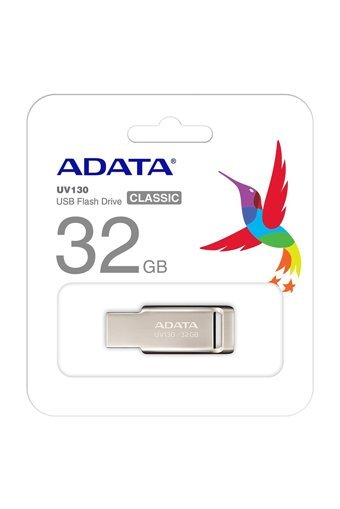 Adata UV130 Şifreli USB 2.0 Usb Type-A 32 GB Flash Bellek Altın