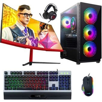 Turbox Replex Harici Radeon RX 580 Intel Core i5 3470 16 GB Ram 1 TB SSD Tower FreeDos 23.6 inç Monitörlü Masaüstü Oyuncu Bilgisayarı