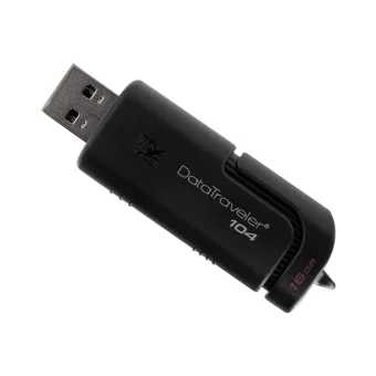 Kingston Dt104 USB 2.0 Usb Type-A 16 GB Flash Bellek Siyah
