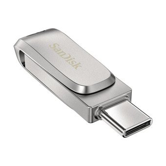 Sandisk Ultra Dual Drive Luxe Sdddc4-128G-G46 Çift Taraflı USB 3.1 Usb Type-C 128 GB Flash Bellek Gümüş