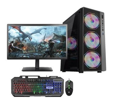 Rogame Rotech Ruix Rainbow Dahili Intel UHD Graphics 630 Intel Core i3 10100 8 GB Ram 120 GB SSD Tower FreeDos 21.5 inç Monitörlü Masaüstü Oyuncu Bilgisayarı