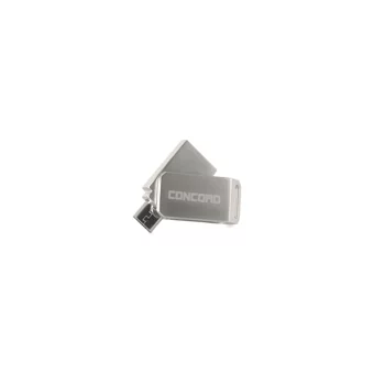 Concord C-OTG Mini Çift Taraflı USB 2.0 Usb Type-A Micro-A 64 GB Flash Bellek Gri