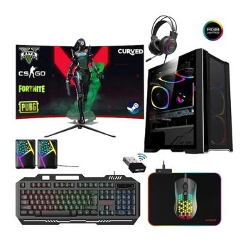 Xaser XSR188 Harici Radeon RX 580 Intel Core i5 4590 16 GB Ram 512 GB SSD Tower FreeDos 24 inç Monitörlü Masaüstü Oyuncu Bilgisayarı