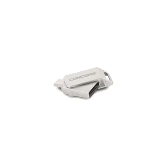 Concord C-OTG Mini Çift Taraflı USB 2.0 Usb Type-A Micro-A 64 GB Flash Bellek Gri