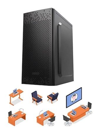 Oleas WKS136 Harici Radeon R5 230 Intel Core i5 6500 16 GB Ram 256 GB SSD Tower FreeDos Masaüstü Oyuncu Bilgisayarı