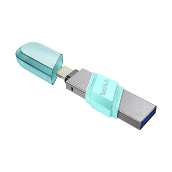 Sandisk IXpand Flip Sdıx90N-128G-Gn6Nj Çift Taraflı USB 3.1 Lightning - Type-A 128 GB Flash Bellek Gümüş