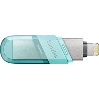 Sandisk IXpand Flip Sdıx90N-128G-Gn6Nj Çift Taraflı USB 3.1 Lightning - Type-A 128 GB Flash Bellek Gümüş