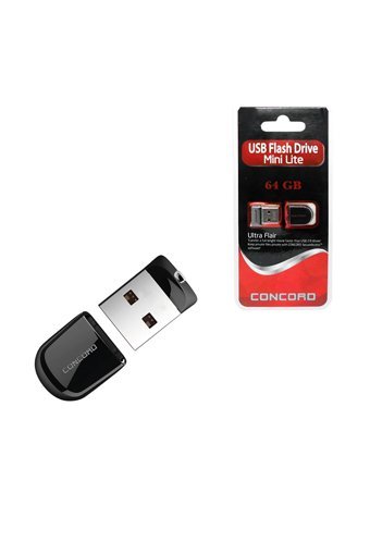 Concord Mini USB 2.0 Usb Type-A 64 GB Flash Bellek Gri
