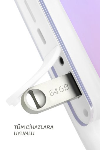 Maxron USB 2.0 Usb Type-A 64 GB Flash Bellek Gümüş
