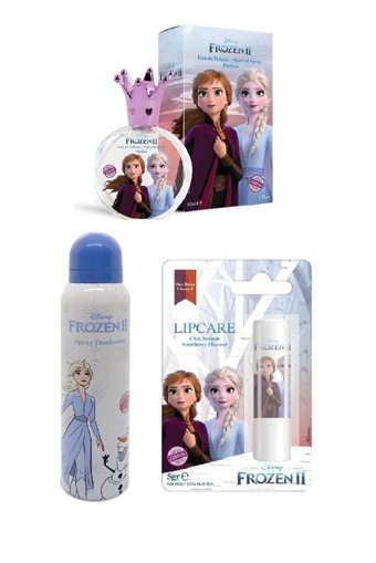 DISNEY Frozen 3 Parça Mini Kadın Parfüm Deodorant Seti EDT
