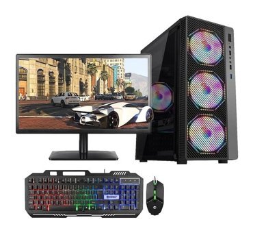 RoTech Rotech Ruix Rainbow Harici Radeon RX 550 Intel Core i3 10100F 16 GB Ram 1 TB HDD + 240 GB SSD Tower FreeDos 21.5 inç Monitörlü Masaüstü Oyuncu Bilgisayarı