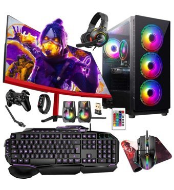 Turbox TX5274 Harici GeForce GTX 750 Tİ Intel Core i5 9400F 16 GB Ram 512 GB SSD Tower FreeDos 23.6 inç Monitörlü Masaüstü Oyuncu Bilgisayarı