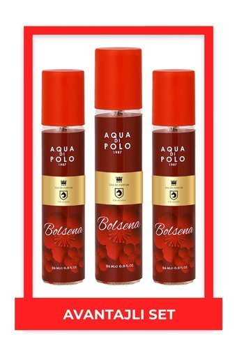 Aqua Di Polo 1987 Bolsena 3 Parça Kadın Parfüm Seti EDP