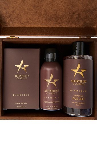 ALTINYILDIZ CLASSICS Premiere 3 Parça Erkek Parfüm Deodorant Seti EDP + Duş Jeli Aksesuar 100 ml + 150 ml + 400 ml