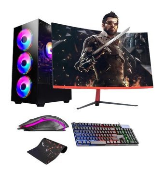 Ramtech FF542 Harici GeForce RTX 3050 Intel Core i7 10700F 16 GB Ram 1 TB HDD + 256 GB SSD Tower FreeDos 23.6 inç Monitörlü Masaüstü Oyuncu Bilgisayarı